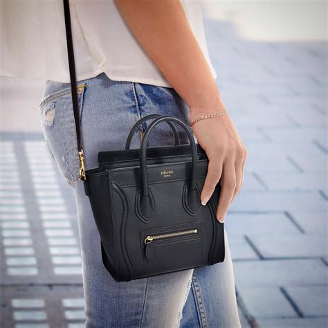 celine nano luggage celebrity|Celine nano luggage shoulder bag.